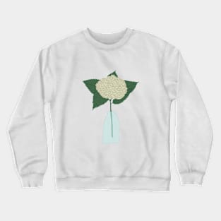 Floral drawing III: white hydrangea png Crewneck Sweatshirt